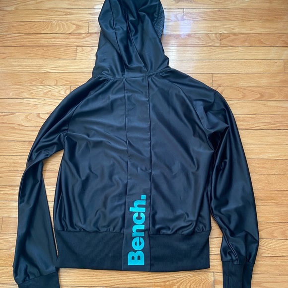 Bench XL polyester black and turquoise hooded jacket - Picture 2 of 9